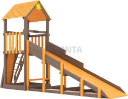 Всесезонная площадка IgraGrad С Tower со скалодромом SF1