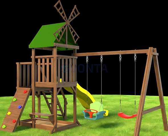 Детская площадка Мельница с барной стойкой