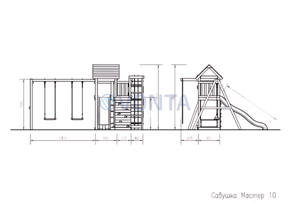 Детская площадка Савушка Мастер 10 (4 сезона)