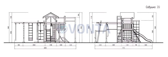Детская площадка Савушка 4 Сезона 10
