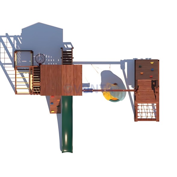 Детская деревянная игровая площадка для улицы дачи CustWood Active 2