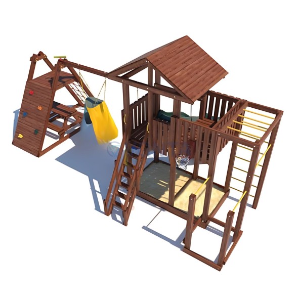 Детская деревянная игровая площадка для улицы дачи CustWood Active 2