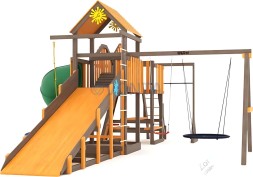 Всесезонная площадка IgraGrad С Мостик 1 с трубой SF2