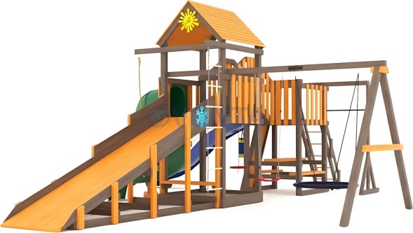 Всесезонная площадка IgraGrad С Мостик 1 с трубой SF2