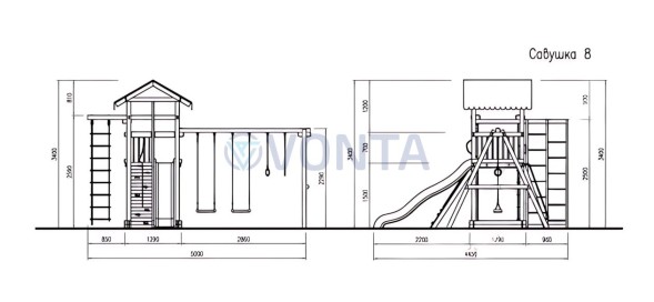 Детская площадка Савушка 4 Сезона 3