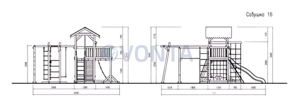 Детская площадка Савушка 4 Сезона 7