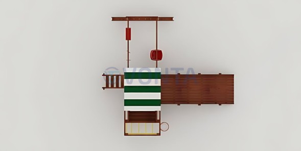 Детская площадка Савушка Мастер 4 (Махагон) 4 сезона