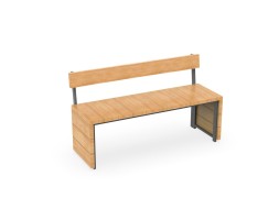 Скамейка «Луна» со спинкой, 120.00.03