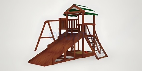 Детская площадка Савушка Мастер 2 (Махагон) 4 сезона