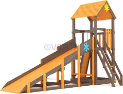 Всесезонная площадка IgraGrad С Tower со скалодромом SF2