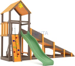 Всесезонная площадка IgraGrad С Tower со скалодромом SF2