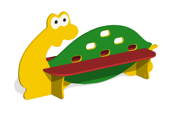 Лавочка детская двойная «Черепашка», МФ-05.10У