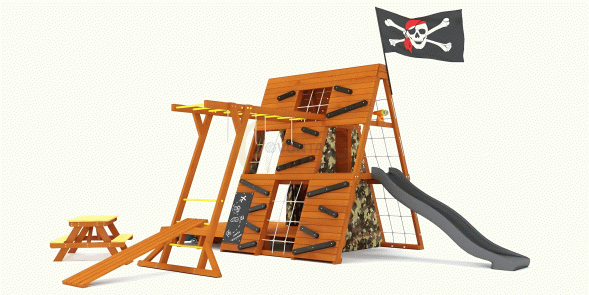 Спортивный домик Савушка База-5 (Милитари) со столиком