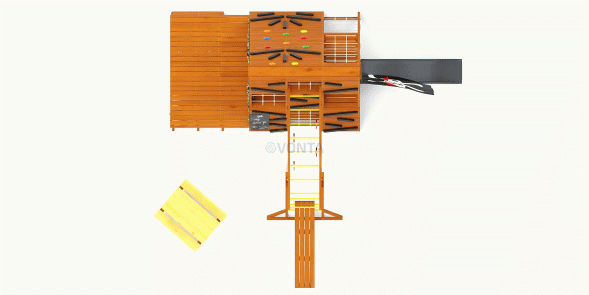 Спортивный домик Савушка База-5 (Милитари) со столиком