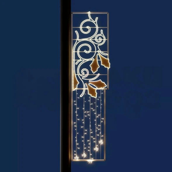 Светодиодная консоль Золотая лоза 56*215 см., 220В, (KPF-021-L001)