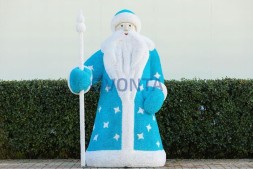 Топиари дед Мороз с посохом — газон Eco