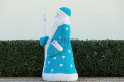 Топиари дед Мороз с посохом — газон Eco