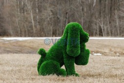 Топиари собака Филька, h=110 см, с кашпо — газон Deluxe
