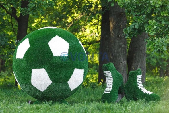 Топиари мяч футбольный — газон Eco