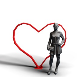 Фонарь уличный "Я люблю"