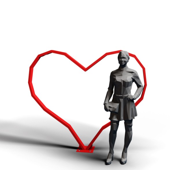 Фонарь уличный "Я люблю"