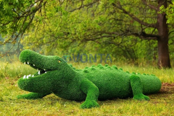 Топиари крокодил Нельсон — газон Eco + Green Eco