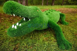 Топиари крокодил Нельсон — газон Eco + Green Eco
