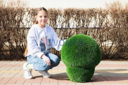 Топиари композиция грибы шампиньоны, 3 шт — газон Deluxe