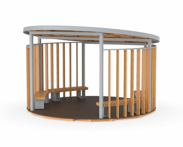 Беседка со скамейками «Кольцо», 751.05