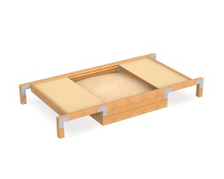 Песочница со сдвижной крышкой «Эко»