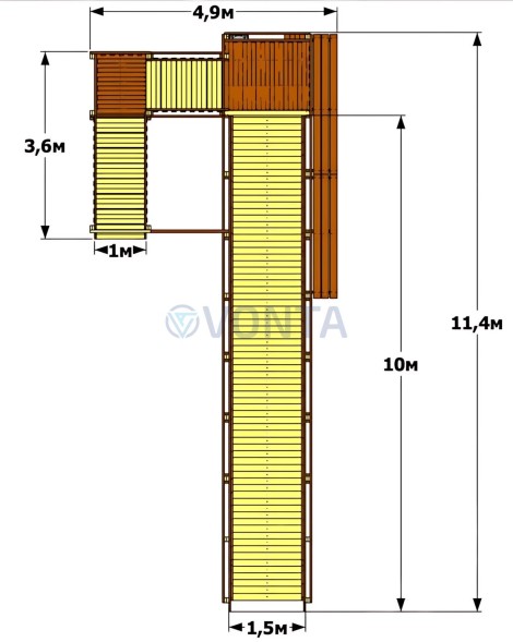 Зимняя горка Snow Crystal 2