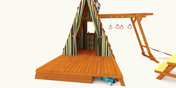 Спортивный домик Савушка База-5 со столиком