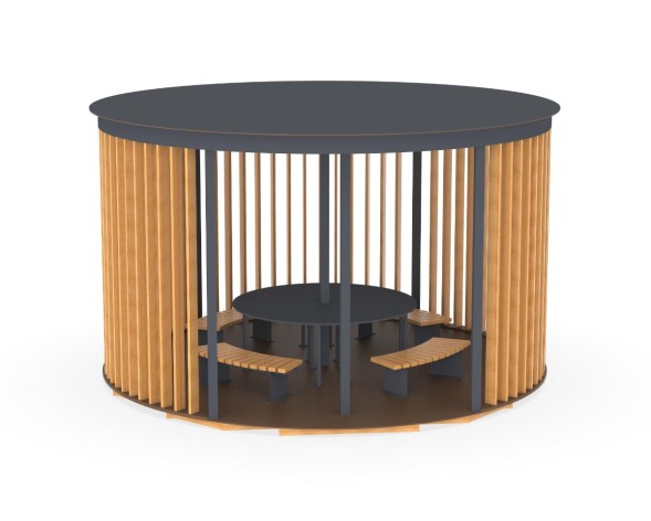 Беседка со скамейками и столом «Элит», 751.05.01