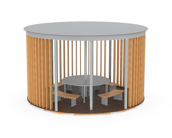 Беседка со скамейками и столом «Элит», 751.05.01