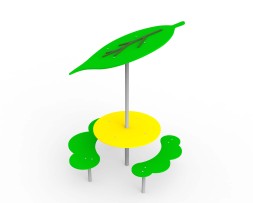 Стол со скамейками «Листок»