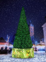 Комплект ограждений для каркасной ели, Зеленая тема