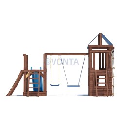 Детская деревянная игровая площадка для улицы дачи CustWood Scout SC9