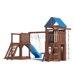Детская деревянная игровая площадка для улицы дачи CustWood Scout SC9