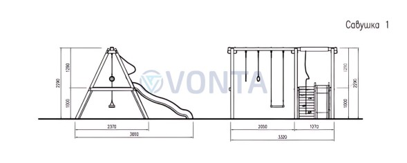 Детская площадка Савушка 1