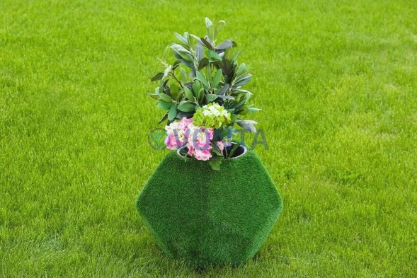 Топиари вазон грани — газон Eco