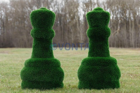 Топиари шахматы король — газон Deluxe