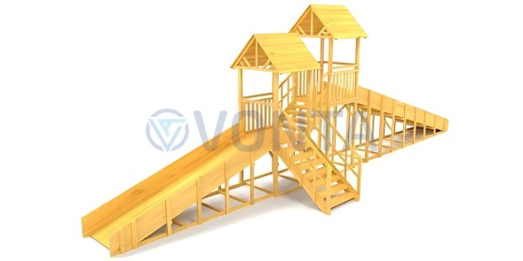 Зимняя горка Савушка Зима Wood 7/4