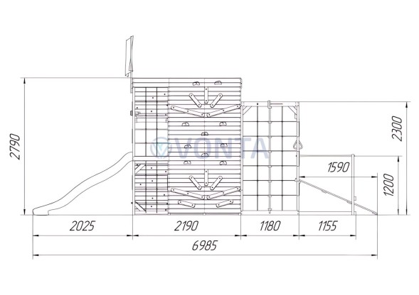 Спортивный домик Савушка База-6