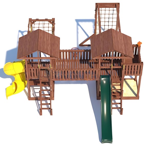 Детская деревянная игровая площадка для улицы дачи CustWood Active 14