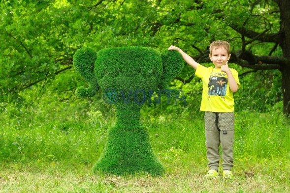 Топиари вазон Клео — газон Premium