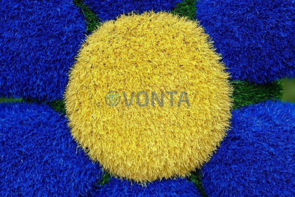 Топиари композиция цветы — газон Eco + Deluxe