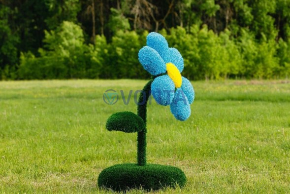 Топиари композиция цветы — газон Eco + Deluxe