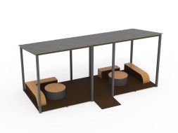 Навес «Калинка» с пандусом, 751.14.01