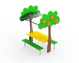 Стол с навесом «Яблонька»