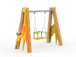 Качели на брусе «Жираф»
